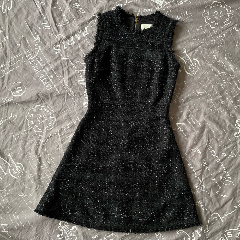 Kate Spade New York Flounce Tweed Dress - size 0